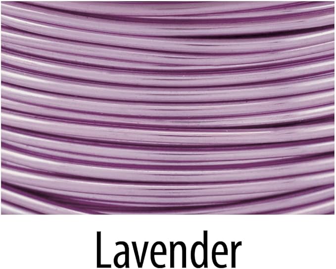 Artistic Wire, 26 Gauge Tarnish Resistant Colored Copper Craft Wire, Lavender, 30 yd