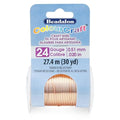 Beadalon ColourCraft Wire, 24 Gauge, Copper Color, 30 yd Spool