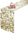 VHH Sequin Table Runner 12 x 108 inches Champagne Table Runner, Glitter Runner for Party Wedding Birthday, Party Spring Easter Rustic, Birthday Supplies Decorations (1 Pack).