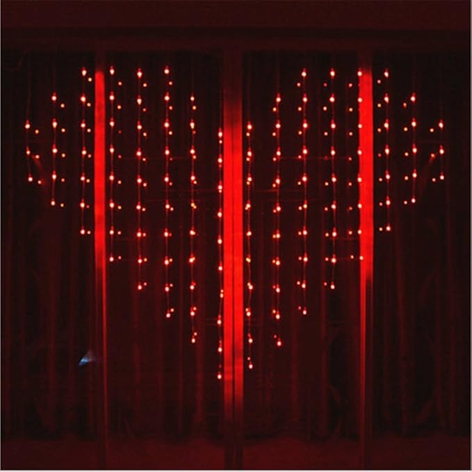 ANJAYLIA String Lights, 16.5Ft/5M 50leds Bright Light Party Home Festival Decorations Battery Operated Lights(Red)