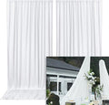 White Backdrop Curtains Wedding Background Drapes White Drapes for Backdrop Decoration Photography Video Studio Props 10x12FT TAYHQ001