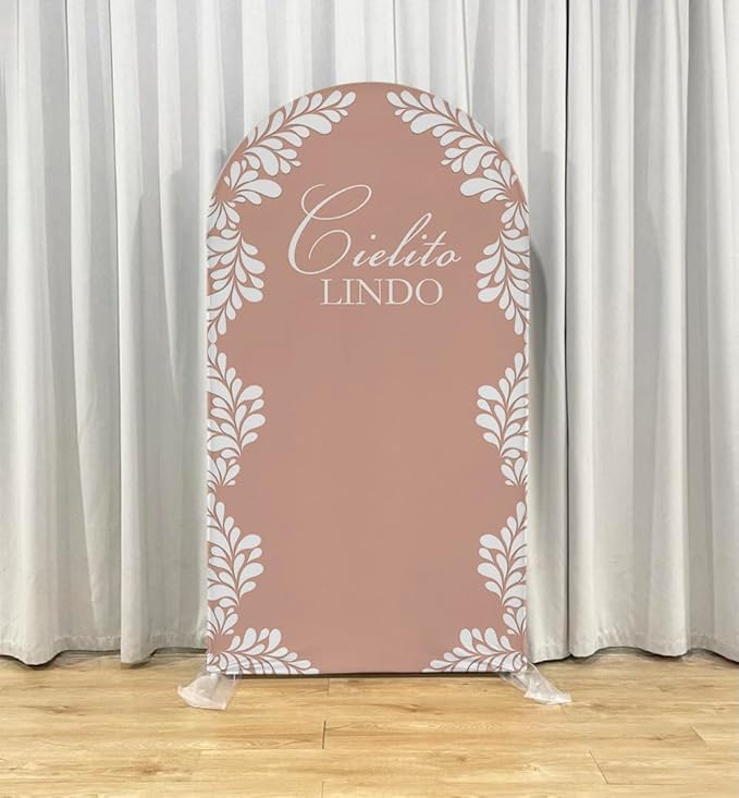 Mexico Theme Arch Stand Covers Fiesta Wedding Party Elastic Fabric Background Birthday Baptismx Baby Shower Decor Props (90x150cm(W35''H60''),G-3744)