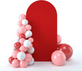 bricia Wedding Arch Backdrop Stand Cover, 7.2FT Double Sided Stretchy Arch Cover Fitted Wedding Birthday Party Banquet Decoration (Red 86.4''Lx48''W)