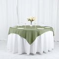 Efavormart 54x54 Eucalyptus Sage Green Wholesale Linens Seamless Polyester Square Linen Tablecloth for Wedding Banquet Party Restaurant