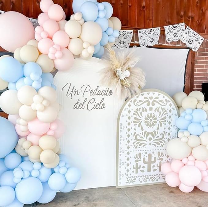 Mexico Theme Arch Stand Covers Fiesta Wedding Party Elastic Fabric Background Birthday Baptismx Baby Shower Decor Props (90x180cm(W35''H72''),G-3742)