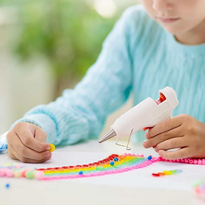 HARFINGTON 10pcs Hot Glue Sticks 0.28" Dia x 3.94" Long EVA Mini Hot Melt Adhesive Glue Stick for Hot Melt Gun Wood Plastic Glass Flowers Fabrics Foam, Clear