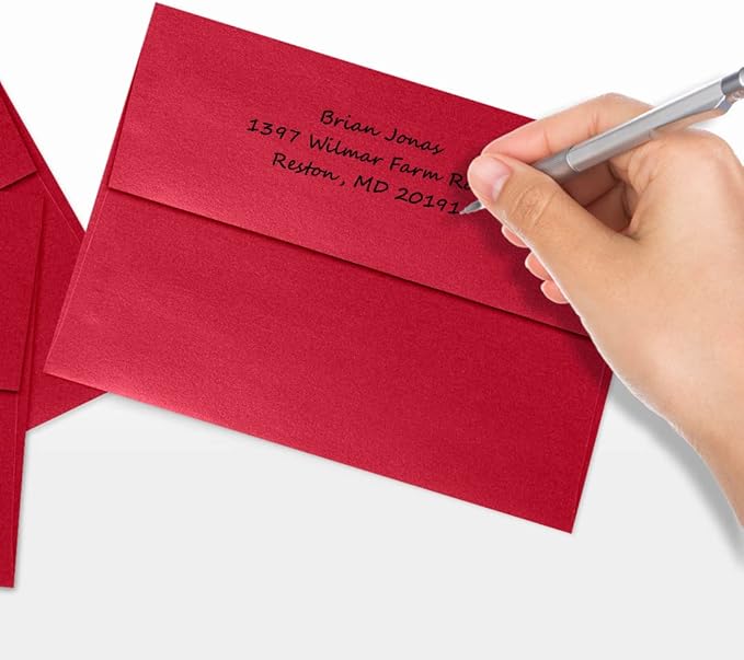 LUXPaper A7 Invitation Envelopes | Peel & Press | 5 1/4" x 7 1/4" | Jupiter Metallic | 80lb. Text | 500 Qty