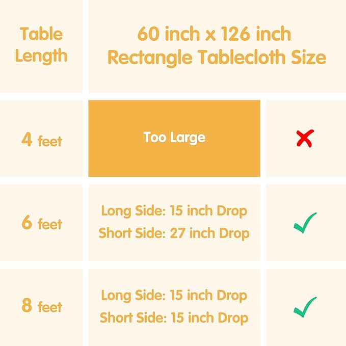 BRILLMAX 8 Pack Lavender Tablecloths for 8 Foot Rectangle Tables 60 x 126 Inch - 8ft Rectangular Bulk Linen Polyester Fabric Washable Cloth Cover for Wedding Reception Banquet Birthday Party