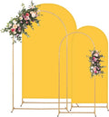 Metal Arch Backdrop Stand and Cover Set, 8FT, 7.2FT Party Backdrop, Easy to Assemble, Backdrop Stand for Parties, Birthday, Baby Shower