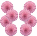 BARTHEW Pink Party Decorations, Pink Paper Decorations for Party, Baby Shower Decorations, Schoolgirl Style Classroom Decor, 12in, 30 Color DIY Set