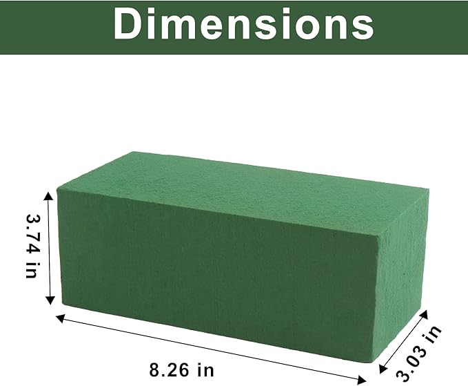 FOIMAS 5pcs Floral Foam Bricks,Green Florist Block for Fresh Artificial Flower Arrangement Craft Supply Wedding