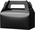 UnicoPak 30 Pack Black Gable Treat Boxes, Party Favor Boxes, Gift Boxes for Kids, for Snacks, Candy, Toys, Birthday Party, Wedding, Halloween, Christmas – 6.5x3.5x3.5 Inches
