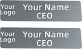 2pcs Stainless Steel Black Custom Name Tags with Pin or Magnet Adhesive Tape,Personalized Name Tags,Custom Metal Name Tag for Employee,Workers,Cops,Nurses,Doctors,Teachers(Black x 2)