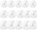 15pcs White Paper Fans Decorations - 6'', 8'', 10'' Round Tissue Honeycomb Set for Party, Birthday, Wedding Events