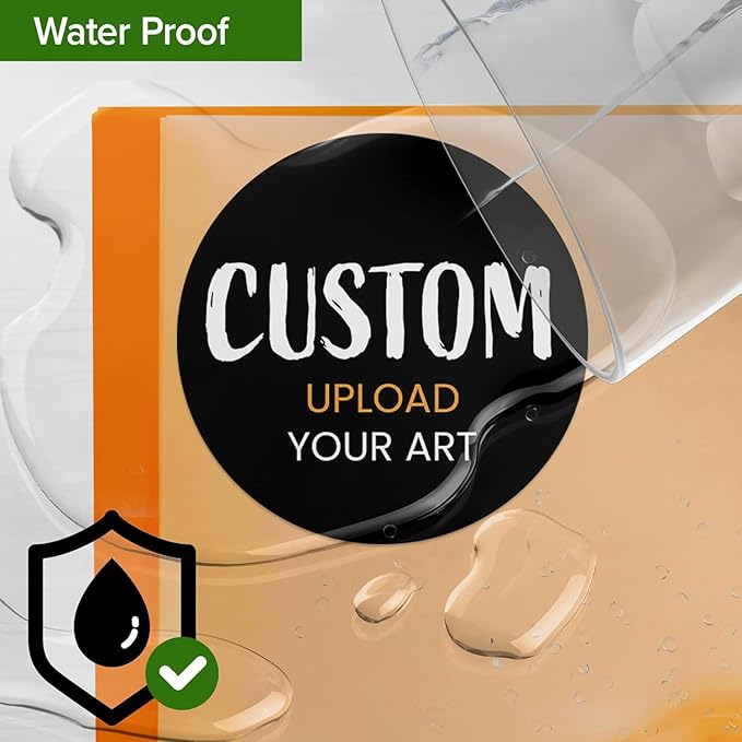 Custom Stickers for Weddings, Birthdays & Businesses - Personalized Labels with Your Logo - Waterproof, Fade and Heat Resistant - Pack of 100-1000 (Custom Image, 2 Inch)