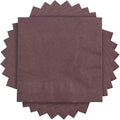 JAM PAPER Small Beverage Napkins - 5 x 5 - Burgundy - 50/Pack