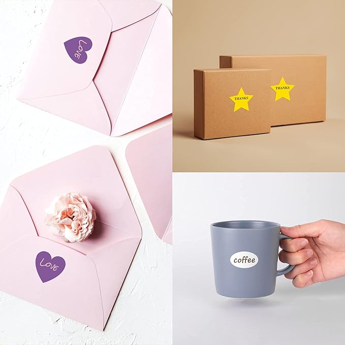 Custom Stickers Personalized Labels - Customized Stickers with Any Design Image Logo Text,Custom Thank You Label Stickers,Custom Stickers for Business Logo,100 Labels (Circle,4"x4")