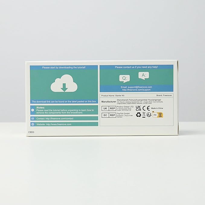 Freenove Basic Starter Kit for Raspberry Pi Pico (Included), Dual-core Arm Cortex-M0+ Microcontroller, 386-Page Detailed Tutorial, 142 Items, 55 Projects, Python C Code