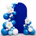 LEBENGURU Upgraded 6FT Wedding Arch Cover, Royal Blue Spandex Fitted Arch Backdrop Cover, Round Top Chiara Stand Covers for Birthday Party Baby Shower Banquet Balloon Décor
