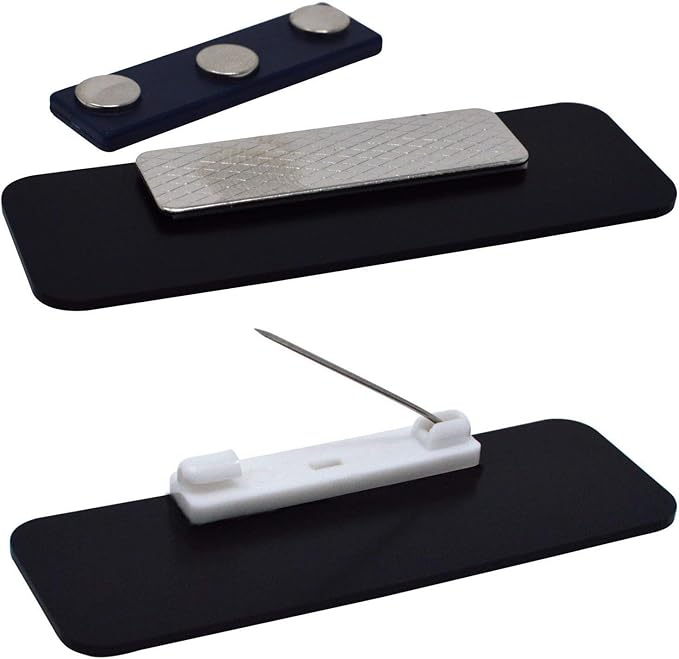 Custom Engraved Name Tag Badges – Personalized Identification with Pin or Magnetic Backing, 1 Inch x 3 Inches, White/Burgundy