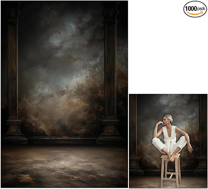 6x9ft Dark Vintage Photography Backdrops Portrait Photo Backdrop Wedding Bridal Show Birthday Background for Studio Props