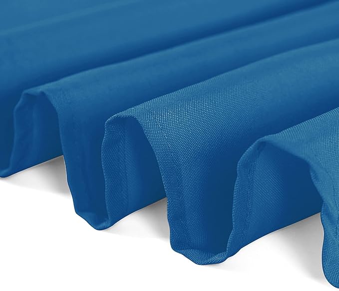 Rectangle Tablecloth 60x120 inch Washable Polyester Fabric Table Cloth for Wedding Party Dining Banquet Decoration（60x120, Mediterranean Blue）