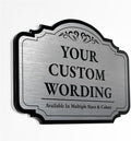 Custom Decorative Outdoor Signs, Personalized Aluminum, Customized Driveway Sign, Waterproof, Made in USA, Metallic Silver 30x24 In