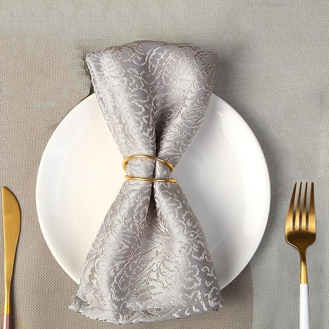 Gold Napkin Rings - 36 PCS Metal Spiral Napkin Rings(Spiral) Napkin Holders Buckles for Family Dinner, Wedding, Party,Table Decorations