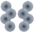 Gray Party Decorations,Wedding Decorations for Party Events Accessories,Anniversary Decorations,Birthday Decorations for Men,12in Hanging Paper Fans 30 Color DIY Set(Gray)