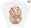 200 Pcs 6''x 9'' Clear Resealable Cello/Cellophane Good for Bakery,Adhesive Treat, Candle, Soap, Cookie Poly Bags