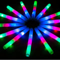 28PCS LED Foam Halloween Glow Sticks, Foam Light up Sticks Bulk Party Pack with 3Modes Colorful Flashing, Glow in The Dark Party Supplies for Parties, Wedding, Birthday, Raves,Concert, New Year