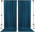 AK TRADING CO. 10 feet x 10 feet Dark Teal IFR Polyester Backdrop Drapes Curtains Panels with Rod Pockets - Wedding Ceremony Party Home Window Decorations