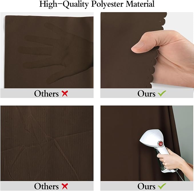 10x20FT Large Brown Screen Backdrops for Photography,High Density, Wrinkle Resistant, Photo Video Studio, Party, Events Product Shooting Props