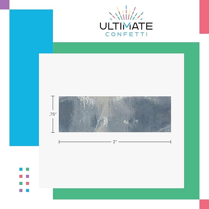 Ultimate Confetti, Fluttering Purple Mylar Shiny Foil Metallic Confetti – Rectangular Light-Weight and Slow-Falling Party Confetti for Cannon and Launcher use – Best for Celebrations - 1 lb, 16 oz