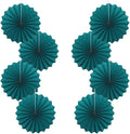 Green Birthday Decorations,DIY Green Paper Fans Hanging Decoration ,Party Supplies Party Fans 12in, Cactus Party Decorations,Wedding Graduation Events Accessories 30 Color DIY Set (Blackish Green)