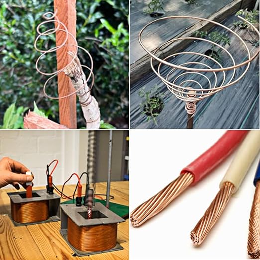 18 Gauge/1.0 mm 65 Feet 5 oz 99.9% Dead Soft Copper Wire for Electroculture Gardening, Jewelry Making, Beading, Science Projects, DIY Artwork, Christmas Wreaths Tree