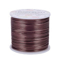 BENECREAT 15 Gauge 220FT Aluminum Wire Anodized Jewelry Craft Making Beading Floral Colored Aluminum Craft Wire - Brown