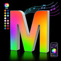 OJQ Light Up Letters LED Letter - Marquee Letters Room Decor Alphabet Letter Music Sync Color Change Colorful - Christmas Birthday Gifts for Girl - Teen Girls Gifts Party Home Wall Decor