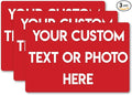 Design Your Own Custom Weatherproof Decal Text Sticker for Tumbler Cup, Laptop, RV, Cars, Trucks, Phones, Boats, Helmets, ATV, Bottles, and Vehicles (3 Pack) (4"x6" Rectangle)