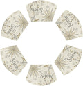Artoid Mode Christmas Snowflakes Wedge Shape Placemats for Round Table Set of 6, Let it Snow Winter Winter Seasonal Kitchen Dining Table Decoration for Indoor Party Home