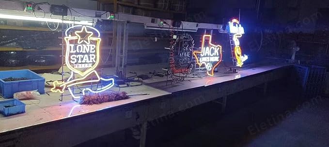 Neon Signs Beer Bedroom Shelby Cobra Round Glass Neon Signs for Office Hotel Cafe Party Man Cave Neon Light Art Wall Lights 24 X 20 Inches
