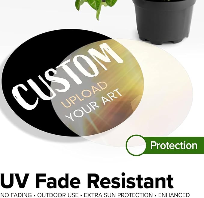 Custom Stickers for Weddings, Birthdays & Businesses - Personalized Labels with Your Logo - Waterproof, Fade and Heat Resistant - Pack of 100-1000 (Custom Image, 4 Inch)