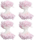 HAHIYO 700Pcs 2mm Light Pink Matte Double Head Flower Stamen Pistil for Flower Making Scrapbook Decoration - Handmade Artificial Flowers Pistil Matt-Like Floral Stamens Flowers Pollen Stamen