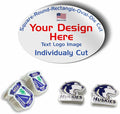 Avgrafx Personalized Die Cut Individual Vinyl Stickers Labels, Waterproof Dishwasher Safe, Made USA, Tearproof Your Design or Image