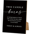 Funeral Sign, 8x11 Black Minimalist Style Loss of Loved One Memorial Sign, In Loving Memory Sign, Funeral Decorations, Wedding Table Decor, Memorial Gifts For Loss of Loved One, Bereavement Gifts -12