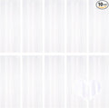10 Pack White Backdrop Curtain 3.2ft x 8.2ft Metallic Tinsel Foil Fringe Curtains Photo Booth Background for Birthday Party Decoration Baby Shower Engagement Wedding Christmas Decoration (White)