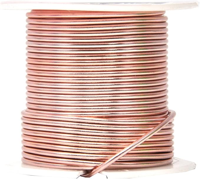 Mandala Crafts 14 Gauge Anodized Aluminum Craft Wire for Jewelry Making – 330 FT Colored Flexible Silver Copper True Blue Pink Ice Blue Green Wire - Bendable for Bonsai Armature Crafting Sculpting