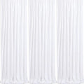 Sparkly Backdrop White Photo Backdground Curtain 3 Pack 2x8ft Sequin Fabric for Birthday Wedding Baby Shower Christmas Party Decorations