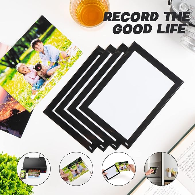 Magnetic Picture Frames 5X7 for Fridge (30 Pack),Magnets Photo Pockets/Sleeves,Decorations for Home/Office/School/Classroom/Lockers/Fridge