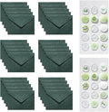 30 Pieces A6 Envelopes with 30 Seal Stickers, 6.32 x 4.45 inch Envelopes for 4 x 6 Wedding Invitation Cards, Greeting Cards, Graduation, Birthday Party Invitations, Green.
